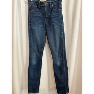Madewell High Rise Skinny Jeans, Medium Wash in Sz 24